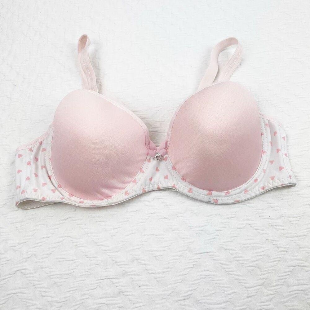 BUY 1 GET 1 FREE Chuns perfect shape lingerie bra 36c light pink heart white bri